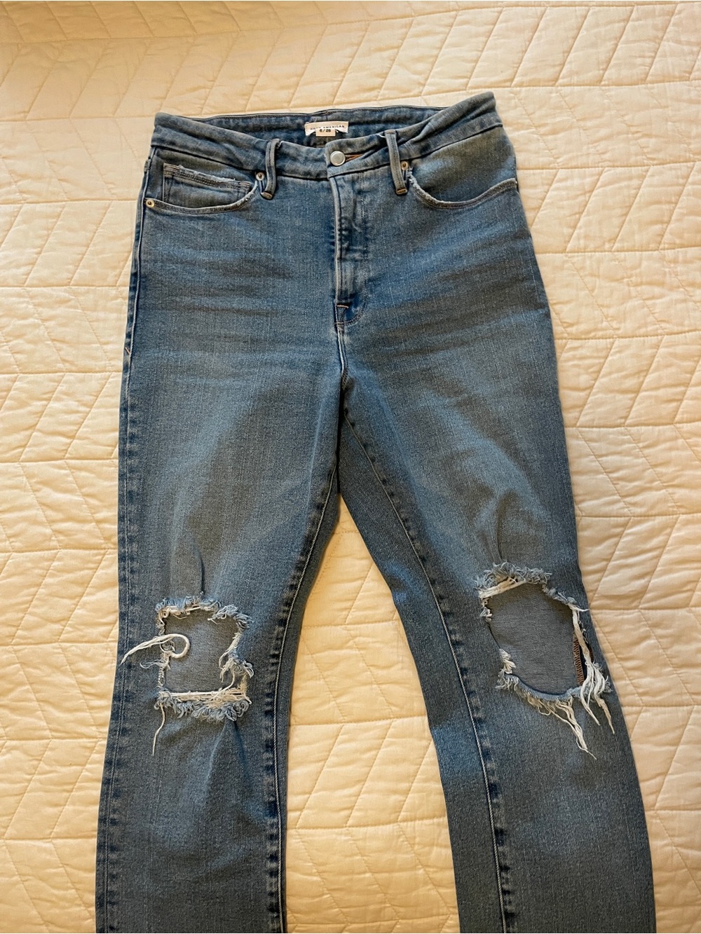 Good American Women’s Ankle Crop Jeans